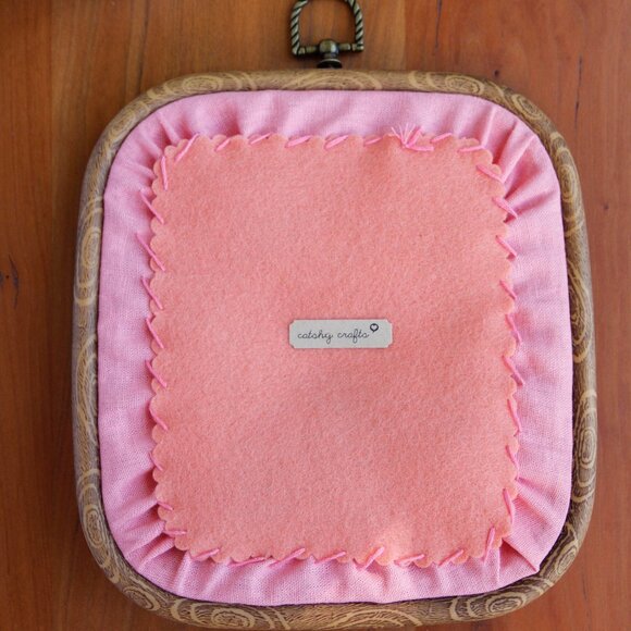 Handmade Embroidered Felt Applique Floral ORIGINAL Art by Catshy Crafts - Picture 4 of 8